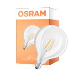 Osram LED Superstar E27 Globe G125 Filamento Chiara 11W 1521lm - 927 Bianco Molto Caldo | Miglior Resa Cromatica - Sostitutiva 100W