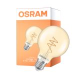 Osram Vintage 1906 LED E27 Globe Filamento Twist Oro 4.9W 470lm - 927 Bianco Molto Caldo | Miglior Resa Cromatica - Dimmerabile - Sostitutiva 40W