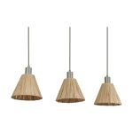 Ledvance LED Luce Pendente Decor Rattan Lineare Marrone | Adatto per 3x E27