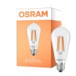 Osram LED Lamps E27 Edison Filamento Chiara 2.2W 470lm - 827 Bianco Molto Caldo | Sostitutiva 40W
