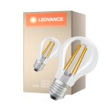 Ledvance Classic LED E27 Pera Filamento Chiara 3.8W 806lm - 827 Bianco Molto Caldo | Sostitutiva 60W