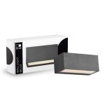 D'Lite Luce Da Parete Bello Nero Up & Down 12W 850lm - 830 Luce Calda - | IP54