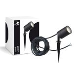 D'Lite Punta Luce Fuse Cavo Dell'Alimentazione Nero | IP65 - Adatto per 1x GU10 | incl. cable 2 Meter