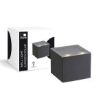 D'Lite Luce Da Parete Elingen Solar Nero Up & Down - 830 Luce Calda -  | IP54