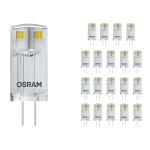 Confezione Multipack 20x Osram Performance LED Capsula G4 Chiara 0.9W 100lm - 827 Bianco Molto Caldo | Sostitutiva 10W