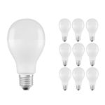 Confezione Multipack 10x Osram CLASSIC LED E27 Pera Ghiaccio 19W 2452lm - 827 Bianco Molto Caldo | Sostitutiva 150W