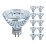 Confezione Multipack 10x Osram Performance Faretti LED Riflettore GU5.3 MR16 3.4W 230lm 36D - 927 Bianco Molto Caldo | Miglior Resa Cromatica - Dimmerabile - Sostitutiva 20W