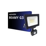 Noxion Proiettore LED Beamy G3 30W 3300lm 110D - 840 Bianco Freddo | IP44 - Sensore di Movimento e Luce - Simmetrico
