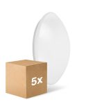 Confezione Multipack 5x Ledvance Surface Circolare 350 Bianca 18W 1440lm - 840 Bianco Freddo | IP44 - Sostitutiva 2x18W