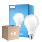 Confezione Multipack 6x Philips Corepro LED Bulbo E27 Pera Ghiaccio 23W 3452lm - 840 Bianco Freddo | Sostitutiva 200W