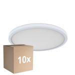 Confezione Multipack 10x D'Lite Luce da soffitto Luma Bianca 18W 1700lm - 827 Bianco Molto Caldo | IP44 - 29cm