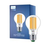 Philips MASTER LED Bulbo Ultra Efficient E27 Pera Chiara 7.3W 1535lm - 827 Bianco Molto Caldo | Sostitutiva 100W