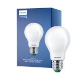 Philips Master Ultra Efficient LED E27 Pera Ghiaccio 4W 840lm - 827 Bianco Molto Caldo | Dimmerabile - Sostitutiva 60W