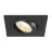 SLV New Tria 75 Faretti Aluminium Nero Piazza | Ritaglio 75mm - Adatto per 1x GU10 