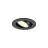 SLV New Tria 45 Faretti Aluminium Nero Il Giro 4W 360lm 24D - 930 Luce Calda -  | Ritaglio 45mm -  Miglior Resa Cromatica
