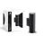 D'Lite Luce Da Parete Velor Aluminium Nero Up & Down | IP54 - Adatto per 2x GU10