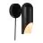 DFTP by Nordlux Rochelle Luce Da Parete Metallo Nero | 76mm - Adatto per GU10