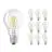 Confezione Multipack 10x Osram CLASSIC LED E27 Pera Filamento Chiara 4W 470lm - 827 Bianco Molto Caldo | Sostitutiva 40W