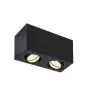 SLV Triledo Doppio Luce da soffitto Aluminium Nero | Adatto per 2x GU10 