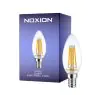 Noxion Lucent LED E14 Candela Filamento Chiara 4.5W 470lm - 827 Bianco Molto Caldo | Sostitutiva 40W