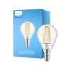 Philips Corepro LED Lustre E14 Sferica Filamento Chiara 4.3W 470lm - 827 Bianco Molto Caldo | Sostitutiva 40W