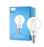 Philips Corepro LED Lustre E14 Sferica Filamento Chiara 2W 250lm - 827 Bianco Molto Caldo | Sostitutiva 25W