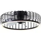 Brilliant Capo Ventilatore Da Soffitto Metallo Plastica Nero 32W 4200lm - 827-865 CCT | 480mm - Telecomando Dimmerabile