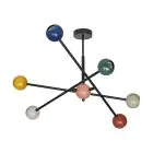 Ledvance Decor Bolla Acciaio Luce Pendente Multicolore | Adatto per 6X E27