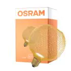 Osram Decor Piatto Lamp In Metallo Alloggio LED E27 Globe Ghiaccio Oro 3.5W 300lm - 827 Bianco Molto Caldo | Sostitutiva 25W