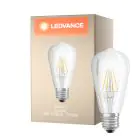 Ledvance Classic LED E27 Pera Filamento Chiara 4W 470lm - 827 Bianco Molto Caldo | Sostitua 40W