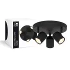 D'Lite Luce da soffitto Trop Metallo Sabbioso Nero | Adatto Per 3x GU10