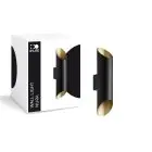 D'Lite Luce Da Parete Nura Aluminium Nero Up & Down 7W 250lm - 830 Luce Calda -  | IP44