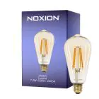 Noxion Lucent LED E27 Edison Filamento Ambra 7.2W 630lm -  822 Bianco Molto Caldo | Dimmerabile - Sostitutiva 50W