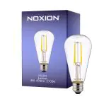 Noxion Lucent LED E27 Pera Filamento Chiara 4W 470lm - 827 Bianco Molto Caldo | Sostitutiva 40W