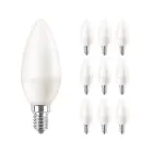 Confezione Multipack 10x Philips Corepro LED Candela E14 Ghiaccio 7W 806lm - 822-827 Dim To Warm | Sostitutiva 60W