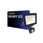 Noxion Proiettore LED Beamy G3 30W 3300lm 110D - 840 Bianco Freddo | IP44 - Sensore di Movimento e Luce - Simmetrico