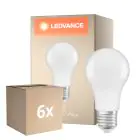 Confezione Multipack 6x Ledvance Classic LED E27 Pera Ghiaccio 8.8W 806lm - 827 Bianco Molto Caldo | Dimmerabile - Sostitutiva 60W