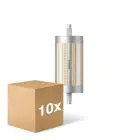Confezione Multipack 10x Philips Corepro LED Lineair R7s 118mm 17.5W 2460lm - 840 Bianco Freddo | Dimmerabile - Sostitutiva 150W