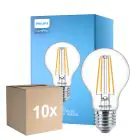 Confezione Multipack 10x Philips Corepro LED Bulbo E27 Pera Chiara 8.5W 1055lm - 840 Bianco Freddo | Sostitutiva 75W