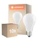 Confezione Multipack 10x Ledvance Classic LED E27 Pera Filamento Ghiaccio 17W 2452lm - 827 Bianco Molto Caldo | Sostitutiva 150W