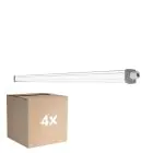 Confezione Multipack 4x Ledvance Stagna LED Stagna Slimvalue 36W 4000lm - 865 Luce Del Giorno | 120cm 