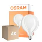 Confezione Multipack 4x Osram Retrofit LED E27 Globe Filamento Ghiaccio 11W 1521lm - 827 Bianco Molto Caldo | Sostitutiva 100W
