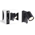 D'Lite Luce Da Parete Prisma Metallo Nero | IP20 - Adatto per 1x GU10