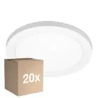 Confezione Multipack 20x Noxion Downlight LED Ecowhite Bianca 18W 1530lm 110D - 830 840 860 Regolabile Bianca | 217mm - Ritaglio 55-175mm - Dimmerabile