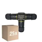 Confezione Multipack 25x Noxion Stagna Quick T Connettore  - 3 pole