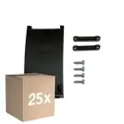 Confezione Multipack 25x Passacavi Junctionbox con Terminal block - Nero - 3 pole (Per Noxion)